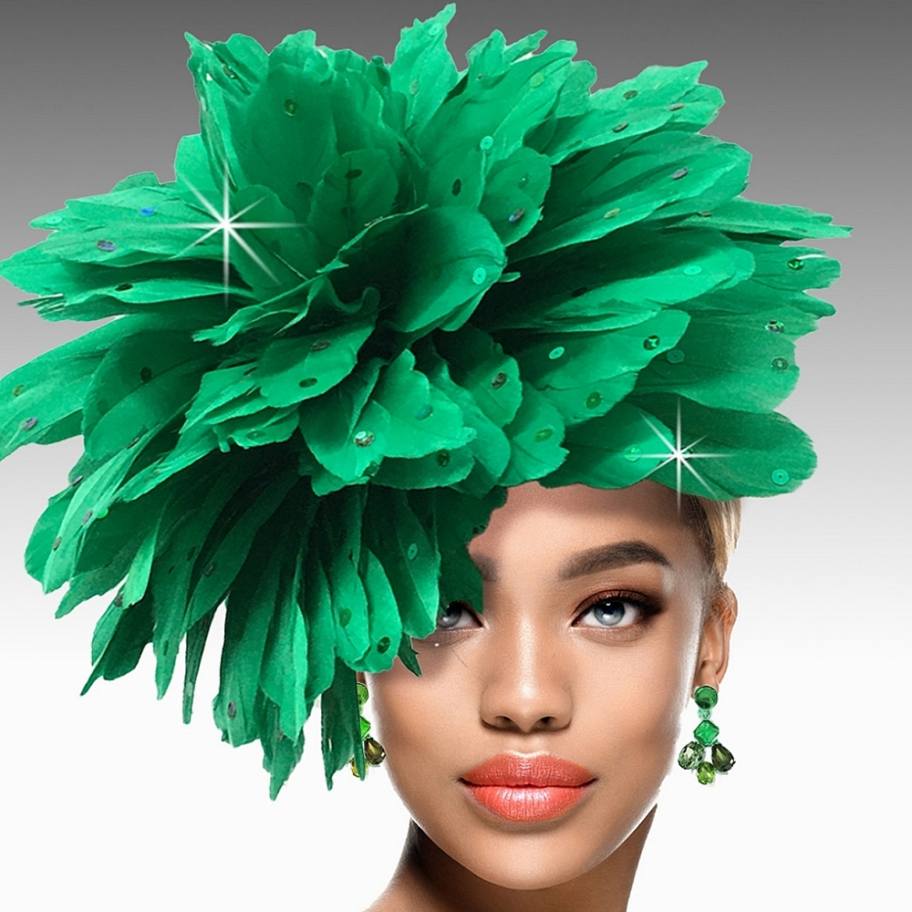 Beloved Millinery Dazzling Feathered Fascinator Kentucky Derby Tea Party Brunch